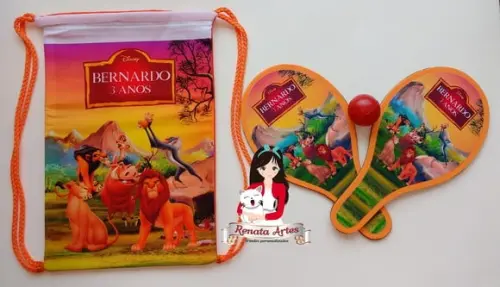 Mochila Ping Pong Tema o Rei Leão