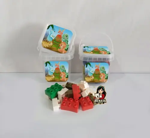 Monta Monta no Baldinho Personalizado Dinossauro Baby