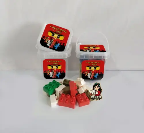 Monta Monta no Baldinho Personalizado Ninjago