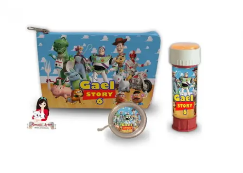 Necessaire com Ioiô e Bolhas de Sabão Toy Story