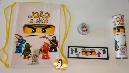 Ninjago - Kit Jogos na Mochila Ninjago Branco