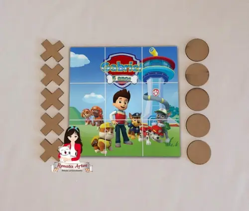 Patrulha Canina - Jogo da Velha Personalizado