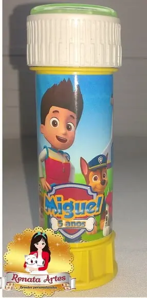 Patrulha Canina - Bolhas de Sabão Personalizada