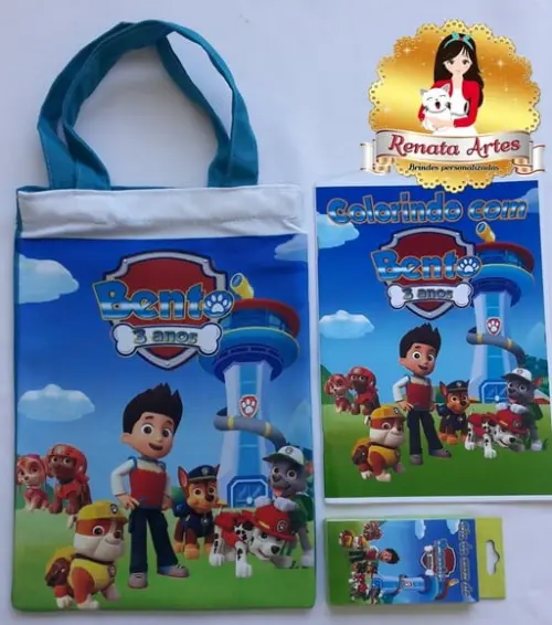 Patrulha Canina - Kit Colorir Na Sacola Personalizados