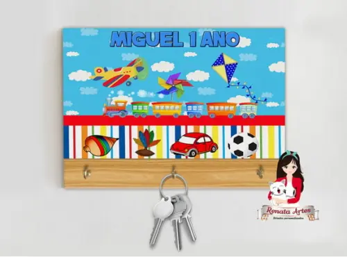 Porta Chaves Personalizado Brinquedos