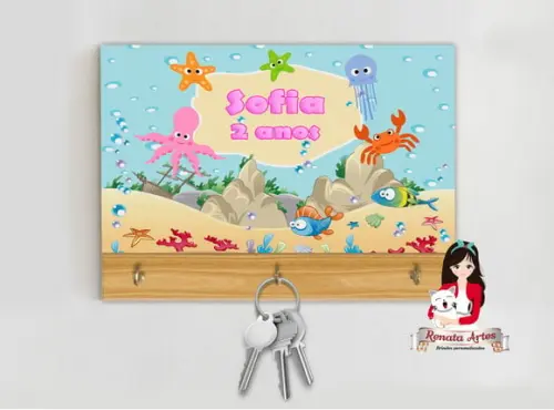 Porta Chaves Personalizado Fudo do Mar