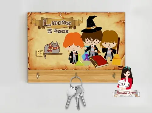 Porta Chaves Personalizado Harry Potter