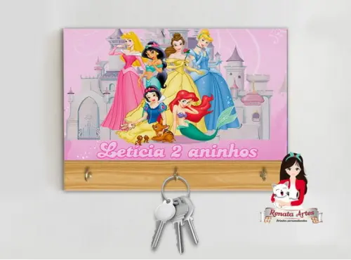 Porta Chaves Princesas