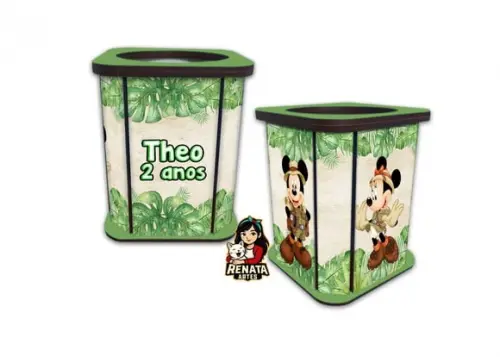 Porta Lápis Mickey Safari