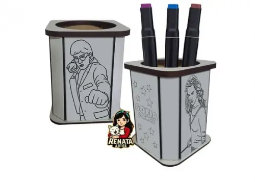 Porta Lápis para Colorir Harry Potter