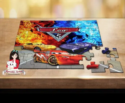 Quebra Cabeça Personalizado Carros Disney