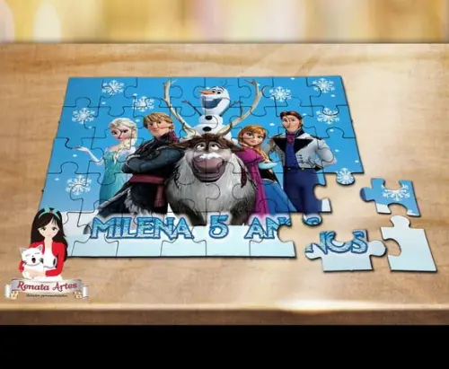 Quebra Cabeça Personalizado Frozen