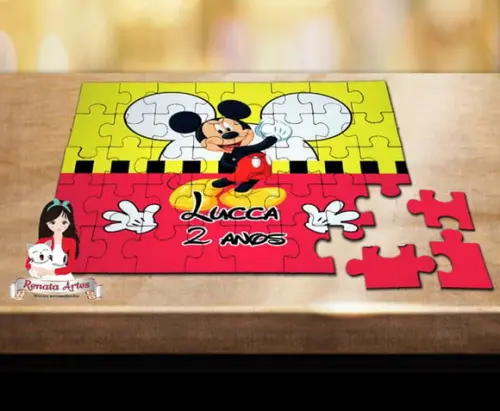 Quebra Cabeça Personalizado Mickey