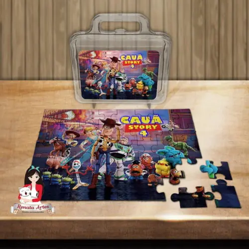 Quebra Cabeça Personalizado na Maleta Toy Story 4