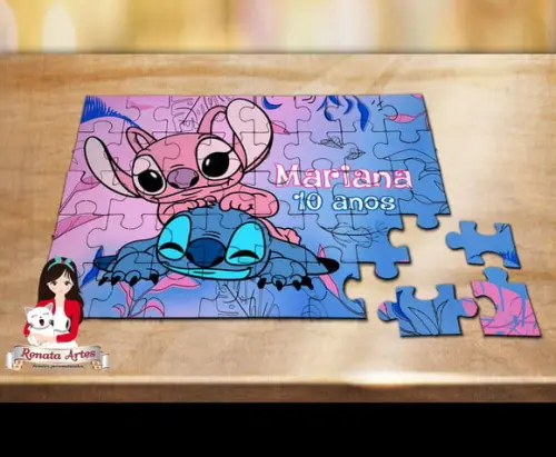 Quebra Cabeça Personalizado Stitch