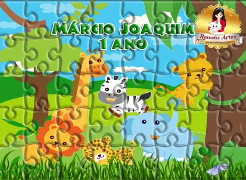 Quebra Cabeça Personalizado Safari