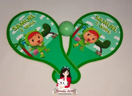 Raquetes de Ping Pong Personalizada Tema Pocoyo Nina