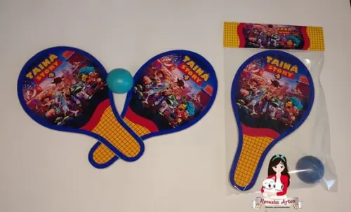 Raquetes de Ping Pong Personalizadas Tema Toy Story 4