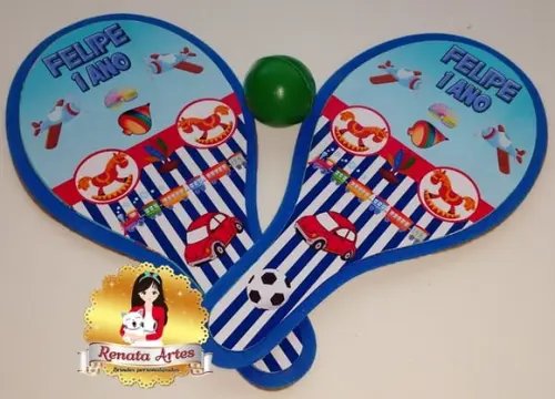 Raquetes de Ping Pong Tema Brinquedos