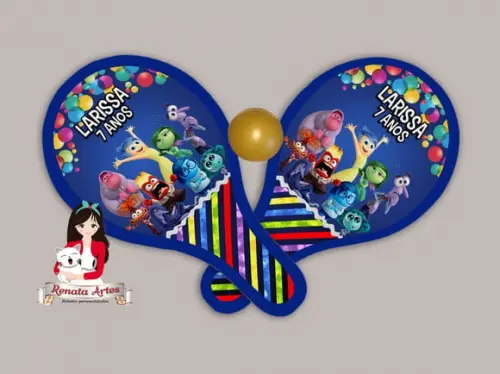Raquetes de Ping Pong Tema Divertidamente