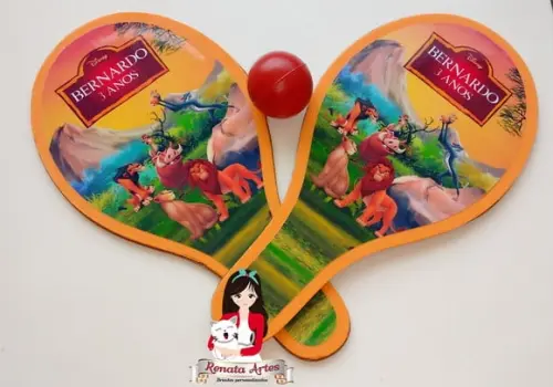 Raquetes de Ping Pong Tema Rei Leão
