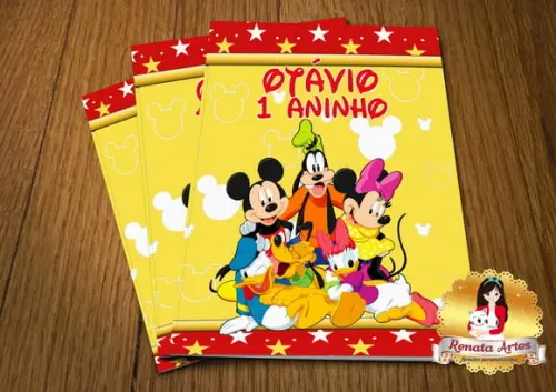 Revista de Colorir com com Giz Mickey