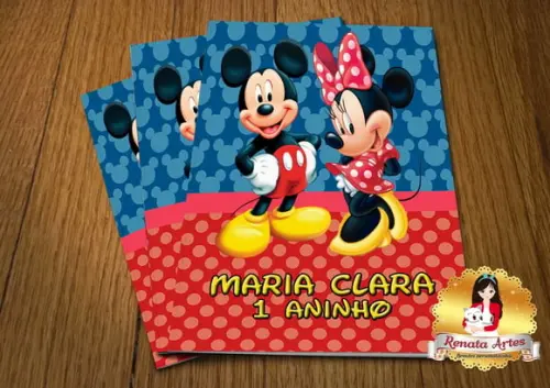 Revista de Colorir com Giz Mickey e Minnie