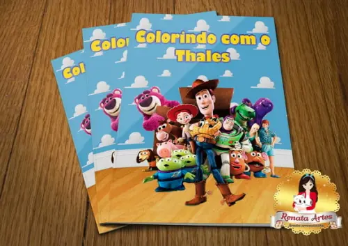 Revista de Colorir com Giz Toy Story