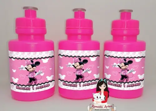 Squeeze Personalizado Minnie Rosa