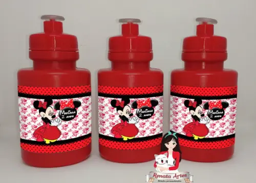 Squeeze Personalizado Minnie Vermelha