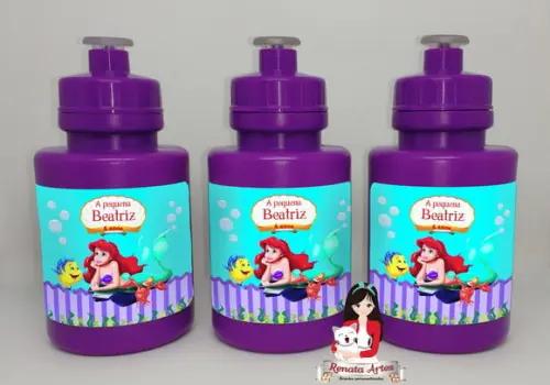 Squeeze Personalizado Pequena Sereia Ariel