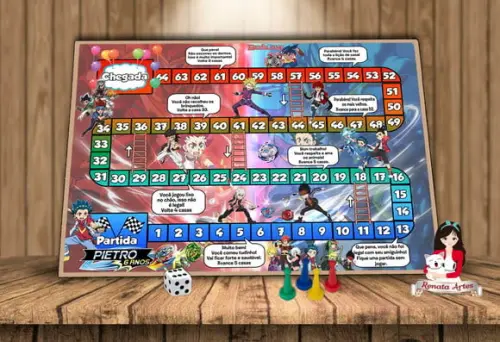 Tabuleiro Educativo Personalizado Beyblade