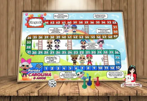 Tabuleiro Educativo Personalizado Lol Surprise