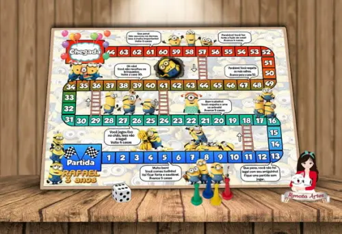 Tabuleiro Educativo Personalizado Minions