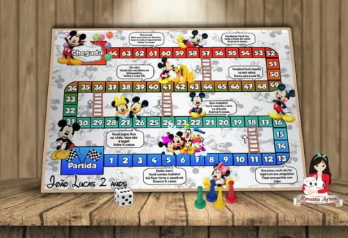 Tabuleiro Educativo Personalizado Mickey