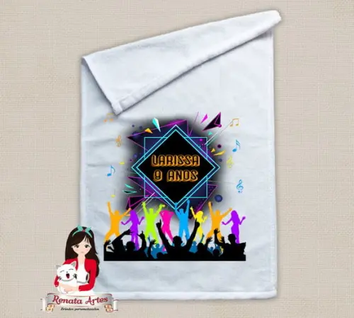 Toalhinha Personalizada Balata Neon