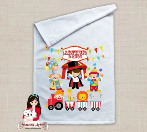 Toalhinha Personalizada Circo