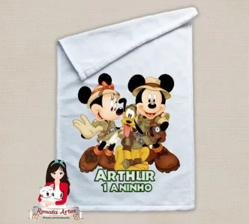 Toalhinha Personalizada Disney Safari
