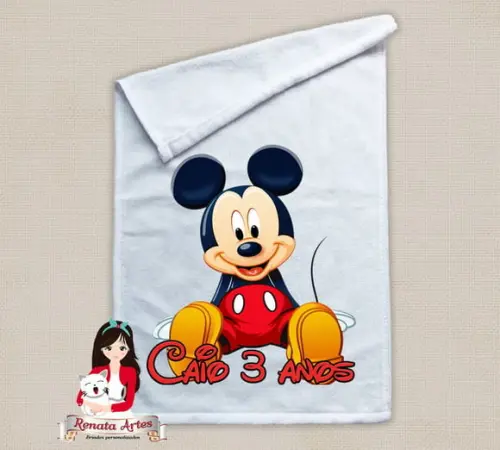 Toalhinha Personalizada Mickey