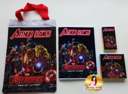 Vingadores - Kit Passatempo na Sacola Personalizado