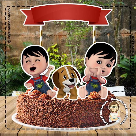 2 Topo de Bolo Bento e Toto - Arquivo Digital