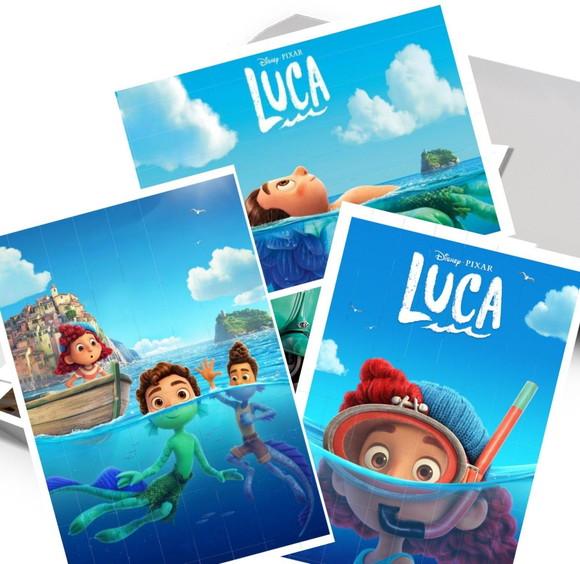 3 Quadros Luca Disney - 6158 Arquivo Digital