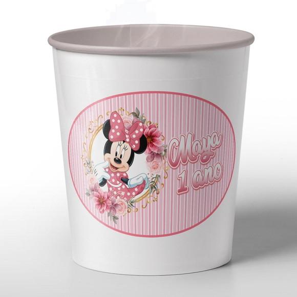 Adesivo Balde Pipoca Minnie- 5598 Arquivo Digital
