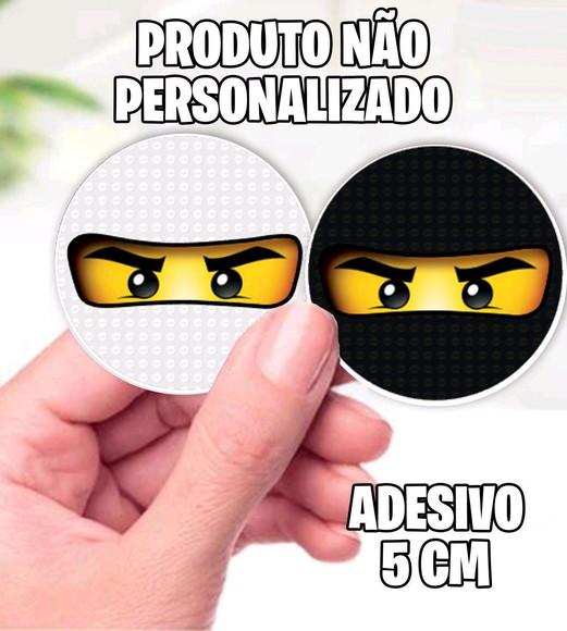 Adesivo Preto e Branco Lego Ninjago - 7062 Arquivo Digital