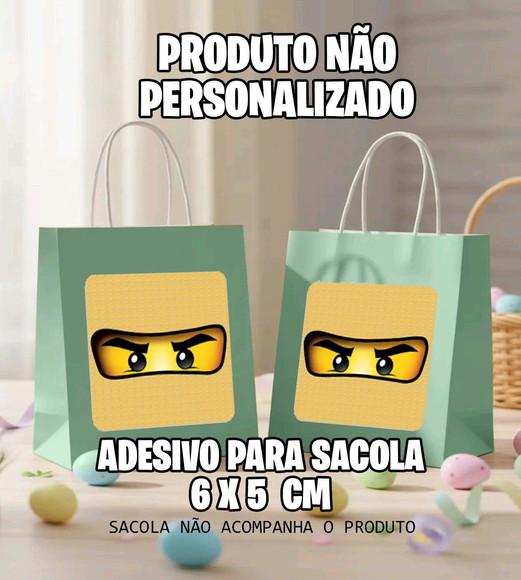 Adesivo Sacola Lego Amarelo - 7063 Arquivo Digital