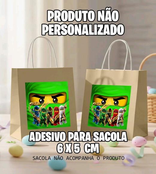 Adesivo Sacola Lego Ninjago Verde - 7077 Arquivo Digital