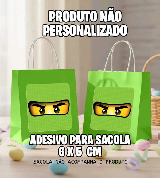 Adesivo Sacola Lego Verde - 7066 Arquivo Digital