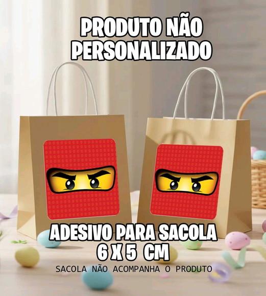 Adesivo Sacola Lego Vermelho - 7064 Arquivo Digital