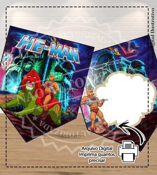 Bandeirola He Man - 7022 Arquivo Digital