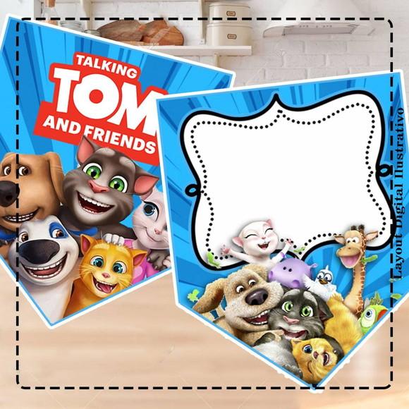 Bandeirola Talking Tom e Amigos - 1095 Arquivo Digital